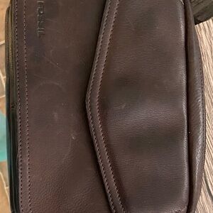 Fossil Women's Dark Brown Leather Crossbody Bag